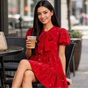 The Pearled Corduroy Dress